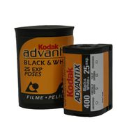 Kodak 1 Roll Black & White APS B&W Film ISO 400-25 Exposures Advantix Nexia
