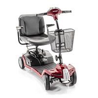 Shoprider - Escape - Portable Travel Scooter - 4-Wheel - Burgundy