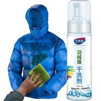 Freeby Waterless Clothing Cleansing Foam Fast-Acting Down Clothes Shoes Gym Bag Dry Cleaning Agent 180ML (White, 180ML)