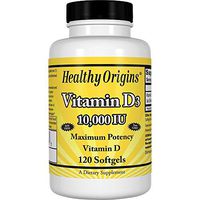 Healthy Origins Vitamin D3-10000 IU - 120 Softgels