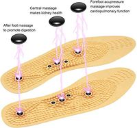 QIQIGO MindInSole for feet, Magnetic Massaging Shoe Inserts Insoles, for Men and Women, Acupressure Foot Therapy Pain Relief, Cutable 1 Pair