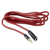 Xuanhemen Red 3.5mm Male to Female Headphone Extension Cable 3.5mm Aux Cable Audio Extender Cord for Computer Smartphone