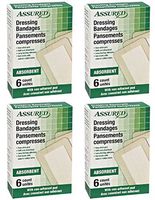 Large Individually Wrapped Sterile Adhesive Dressing Bandages, 24-ct