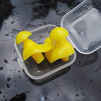 EDTara Environmental Silicone Spiral Waterproof Dust-Proof Earplugs in Box Water Sports Swimming Accessories 1 Pair