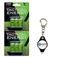 Viridian CR2 3v 6 Lithium Batteries with Free Keychain Light from Lightjunction (Multipacks Available!) (2 Pack)