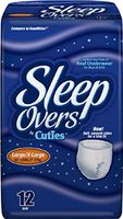 Prevail Adult Underwear, "SLEEP OVERS" for OLDER CHILDREN, Size Large/X-Large, Case of 48 Briefs (230-3154)