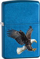 Zippo Personalized Message Engraved on Backside Customized Eagle Bald Flag Patriotic Windproof Lighter (Style18)