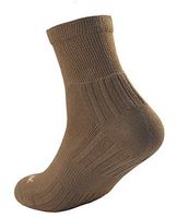 Ecosox Bamboo Viscose Diabetic Non-Binding Quarter Socks. Perfect for Sensitive Skin & Other Diabetic Conditions (Large - Tan) 018-4