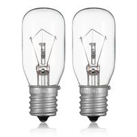 2pcs Microwave Bulb GE WB36X10003-125V 40W Incandescent Lamp Bulbs for Most General Electric, LG, Frigidaire, Kenmore Microwave, Universal Type Replacement E17 Base Socket Applications