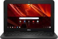 Dell 11.6" HD (1366 X 768) Energy-Efficient Chromebook w/ 128GB MicroSD Card | Intel Celeron Dual-Core | 4GB RAM | 32GB eMMC | Wireless-AC | Bluetooth | Webcam | HDMI | Chrome OS