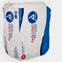 Dynarex 1336 Pant Liners - 18 gram , Bag, 250, Liners, 6" x 17", 18 g