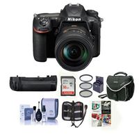 Nikon D500 DSLR with AF-S DX NIKKOR 16-80mm f/2.8-4E ED VR Lens - Bundle with MB-D17 Multi Power Battery Pack, 16GB SDHC Card, Camera Case, Cleaning Kit, 72mm Filter Kit, Software Pack, and More
