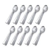Disposable Mini Cutlery - 100 Pack - by Aya's Cutlery Kingdom (4.5" Spoons)