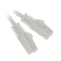 ACL 25 Feet RJ45 Ultra Premium 32AWG Cat6 (550 MHZ) Flat Ethernet Cable, White, 1 Pack
