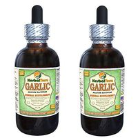 Garlic (Allium Sativum) Glycerite, Organic Dried Alcohol-Free Liquid Extract (Brand Name: HerbalTerra, Proudly Made in USA) 2x4 fl.oz (2x120 ml)