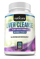 Liver Cleanse Plant Based Detox - 60 Day Healthy Liver Support and Detox Supplement - 120 Capsules with Milk Thistle, Chanca Piedra, NAC and Enzyme Boost