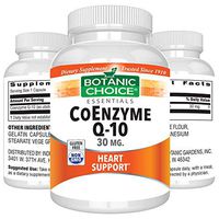 Botanic Choice CoEnzyme Q10 - Anti-Oxidant Supplements for Heart Health- Supports The Immune System, Anti-Aging and Promotes Essential Cellular Energy for Vital Organs 30 Pcs 75 mg