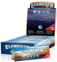 12 Packs of Elements Ultra Thin Rice Rolling Papers + Beamer Card - 50 Papers Per Pack! 600 Total Papers! Made to Burn Extra Slow! Has Magnet to Keep Pack Closed! Virtually Zero Ash! - Made to Burn Extra Slow & Even!