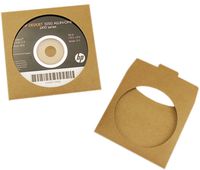 ocharzy Kraft Paper CD DVD Paper Sleeves with Clear Window and Flap (20 pcs, A)
