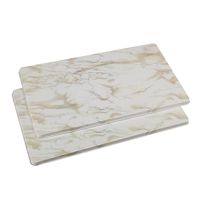 Miles Kimball 362361 Marble Burner Covers Set of 2 - White, 1x11.75x20.5,