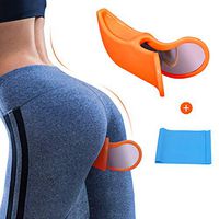 AMODAI Kegel Exerciser Pelvic Floor Muscle Medial Trainer Inner Thigh Exerciser Hips Muscle Trainer Bladder Controller Correction Beautiful Buttocks Postpartum Rehabilitation (Orange)
