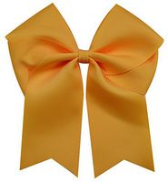 Funny Girl Designs Extra Large Classic Uniform Cheer Bow - Choose Your Color! (Gold)