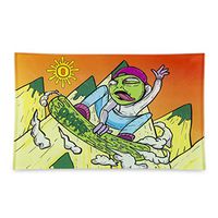 Ooze - Shatter Resistant Premium Glass Rolling Tray - (10.5x6.5x1) - Slime Carver (Medium) - Indestructible Rolling Tray