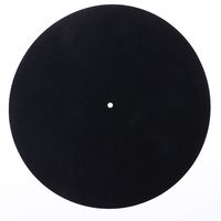 OTGO Black Felt Turntable Platter Mat LP Slip Mat Audiophile 3mm Thick For LP Vinyl Record