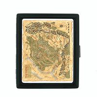 Perfection In Style Metal Cigarette Case Vintage World Maps Design 019