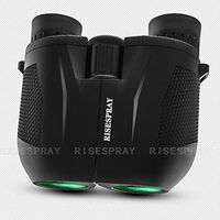 RISESPRAY 10x25 Folding High Powered Binoculars with Weak Light Night Vision Clear Bird Watching Great for Outdoor Sports Games and Concerts
