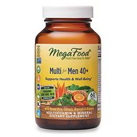 MegaFood, Multi for Men 40+, Supports Optimal Health and Wellbeing, Multivitamin and Mineral Supplement, Gluten Free, Vegetarian, 60 tablets (30 servings)