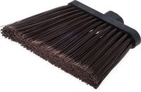 Carlisle 3686701 Duo-Sweep Medium Duty Flagged Angle Broom Head, Polypropylene Bristle, 8" Overall Length x 12" Width, Brown (Case of 12)