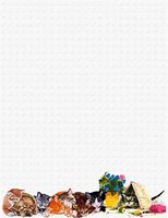 Cats & Dog Stationery Printer Paper 26 Sheets