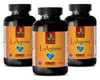 Testosterone Booster for Men Muscle Growth - L-ARGININE 500mg - L-arginine Cardio Power - 3 Bottles 300 Capsules