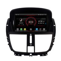 Autosion Android 9.1 Car DVD Player Sat Nav Radio Headunit Navigation Stereo for Peugeot 207 2007 2008 2009 2010 2011 2012 2013 2014 Steering Wheel Control Black