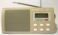Sony Liv Portable 4-Band TV/Weather/FM/AM Clutch Radio ICF-M410LIV3
