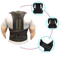 Back Brace Working Support Lumbar Belt Adjustable Straps Pain Relief Improves Posture and Provides for Lower and Upper Back Pain Women Men Daily Care (XL)