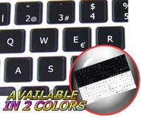 MAC SPANISH KEYBOARD STICKERS BLACK BACKGROUND