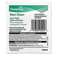 Diversey 90224 Beer Clean Low Suds Glassware Cleaner - 100 / CS
