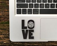 DecalGalleria - Love VolleyBall Palm Rest Decal Sticker for MacBook, MacBook Pro and MacBook Air 11, 12, 13, 15, 17 inch