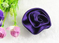 10pcs The Black Color Dingbu Jia Network Roses Appliques Sewing Craft Lots (Purple)