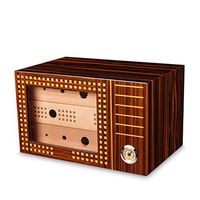 ZQZ Cigar Box - Cedar Wood Cigar humidor Large Capacity Three-Layer humidifier Cigar Smoking (#) (Color : A)
