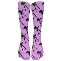 ZQSok Unisex Movie Camera Pattern Below Knee Socks Tube Stockings Mid Calf Boot Socks Long Crew Socks