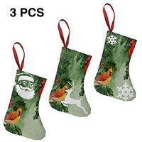 Christmas Tree and Fireplace Decoration Red Bird Painting Customized for Funny Xmas Party