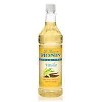 Monin - Sugar Free Vanilla Syrup, Great For Flavoring Coffee, Shakes, And Cocktails (1 Liter)