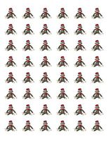 Special Pack 48 Sock Monkey Seals Labels Stickers Envelope 1.2" Round #CUAS