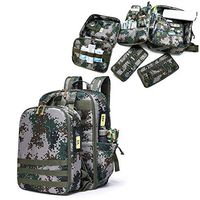 XIONGG Camo First Aid Kit, Water Resistant Military Backpack, Camping Outdoor Hiking Travaling Bag