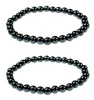 LUOS Set Of 2 Women's Magnetic Hematite Bracelets- Hb004