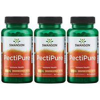 Swanson Pectipure Modified Citrus Pectin 600 Milligrams 60 Capsules 3 Pack