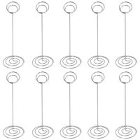 Artliving 10pcs Place Card Holder Memo Holder Clip Photo Holder Table Number Holder Sliver